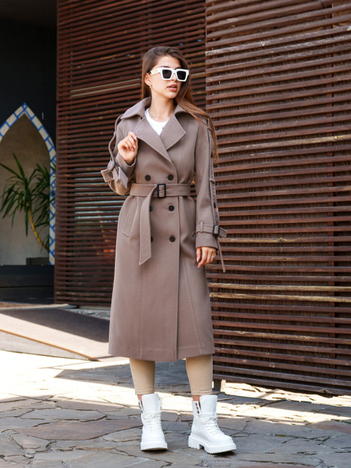 Пальто MilaNova модель Пальто ПВ-93 капучино Фото