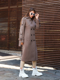 Пальто MilaNova модель Пальто ПВ-93 капучино Фото