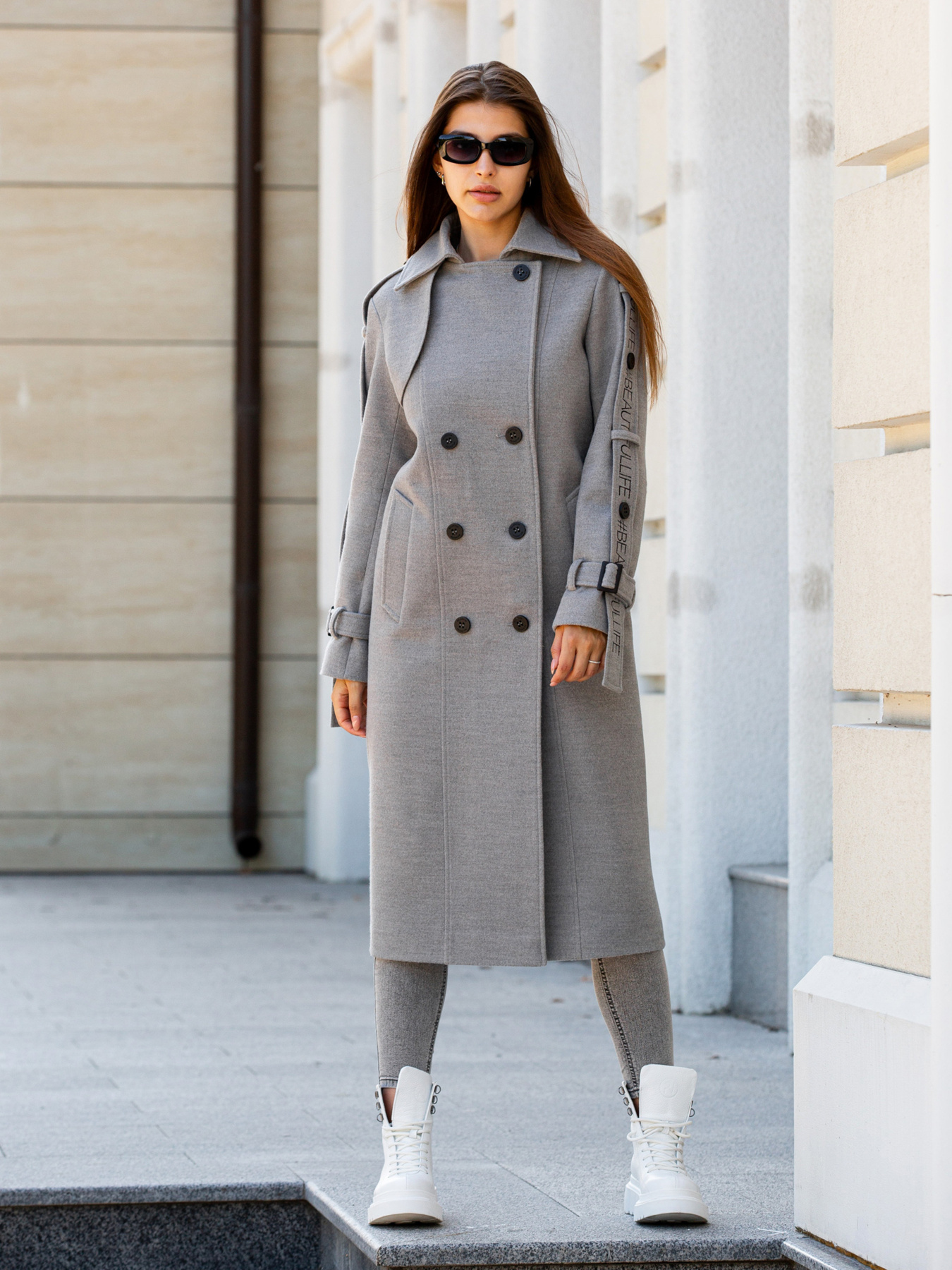 Пальто MilaNova модель Пальто ПВ-93 серый Фото