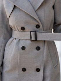 Пальто MilaNova модель Пальто ПВ-93 серый Фото