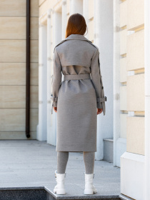 Пальто MilaNova модель Пальто ПВ-93 серый Фото