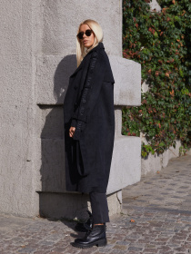 Пальто MilaNova модель Пальто ПВ-93 черный Фото