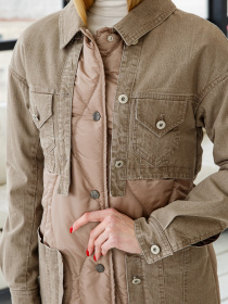 Пальто и плащи MilaNova модель Плащ ПВ-150 капучино Фото