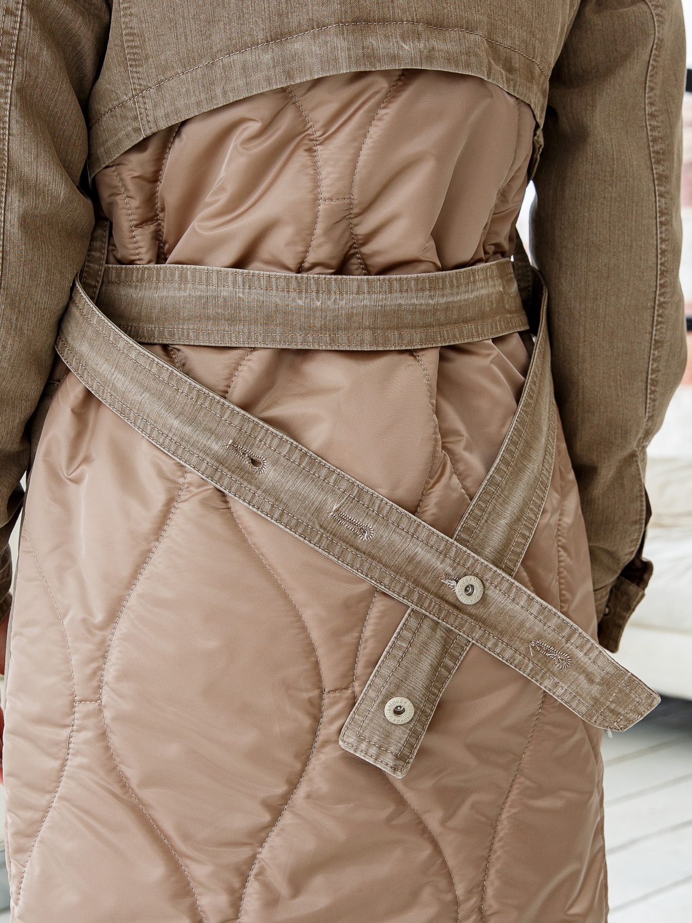 Пальто з утеплювачем MilaNova модель Плащ ПВ-150 капучино Фото