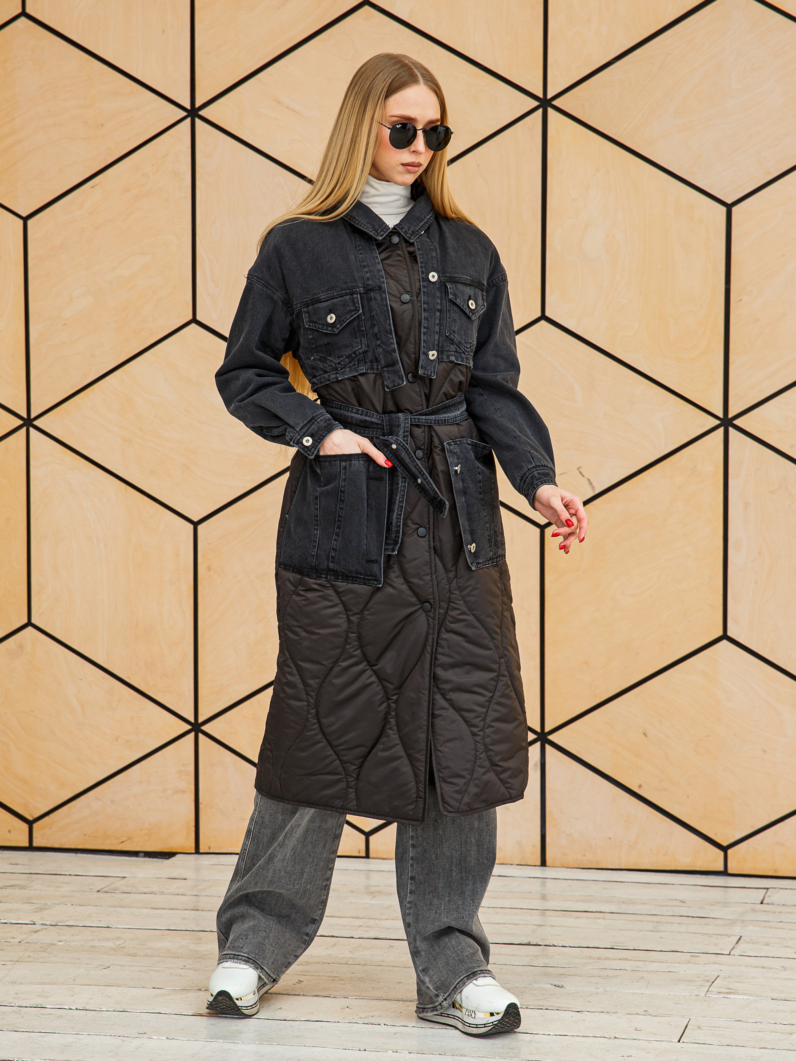 Жіночий Плащ MilaNova  (PV150black) колір чорний, матеріал текстиль MilaNova - купити в Україні