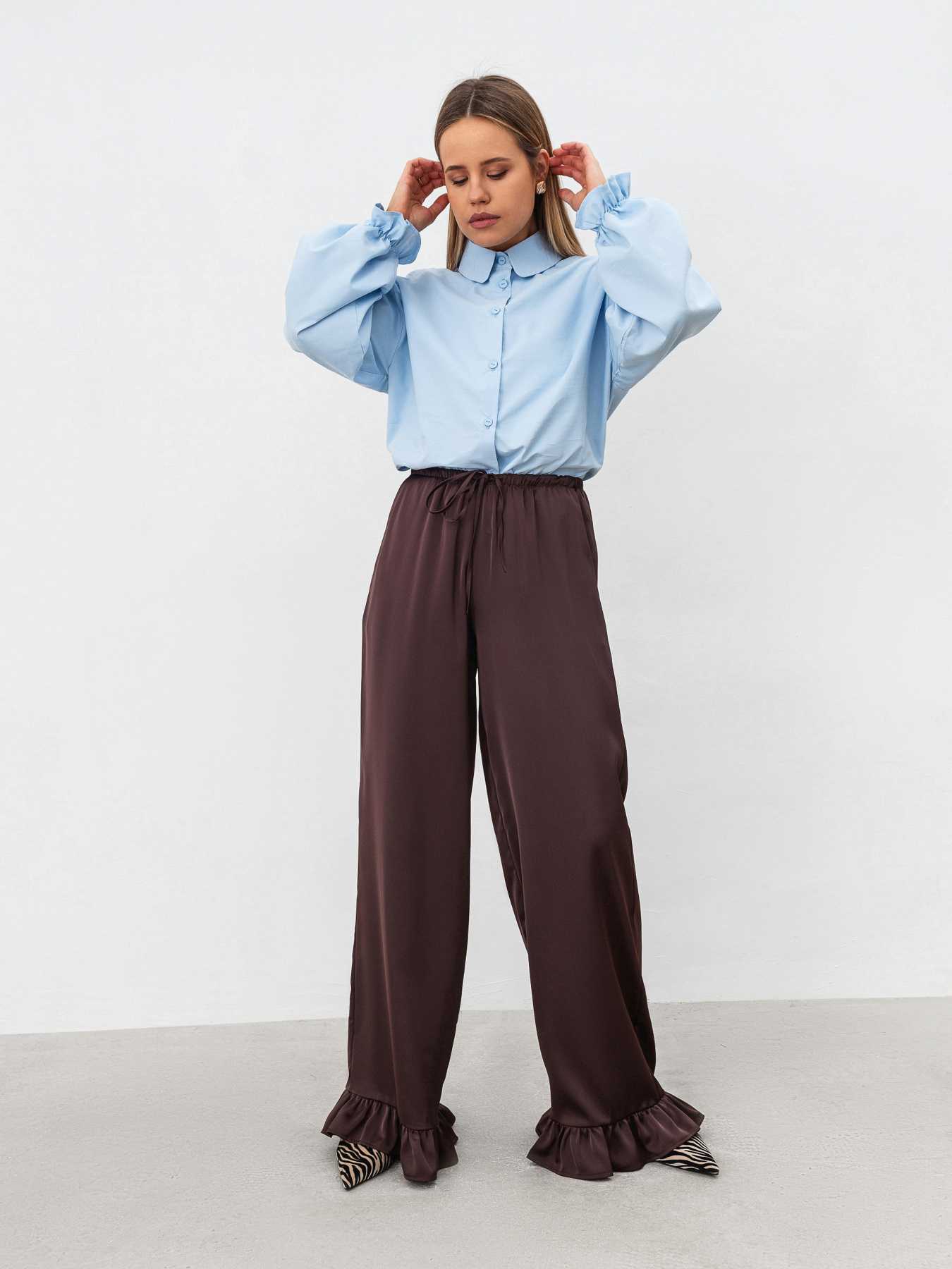 Брюки палаццо Romashka Хмарка модель 205039805061 Фото