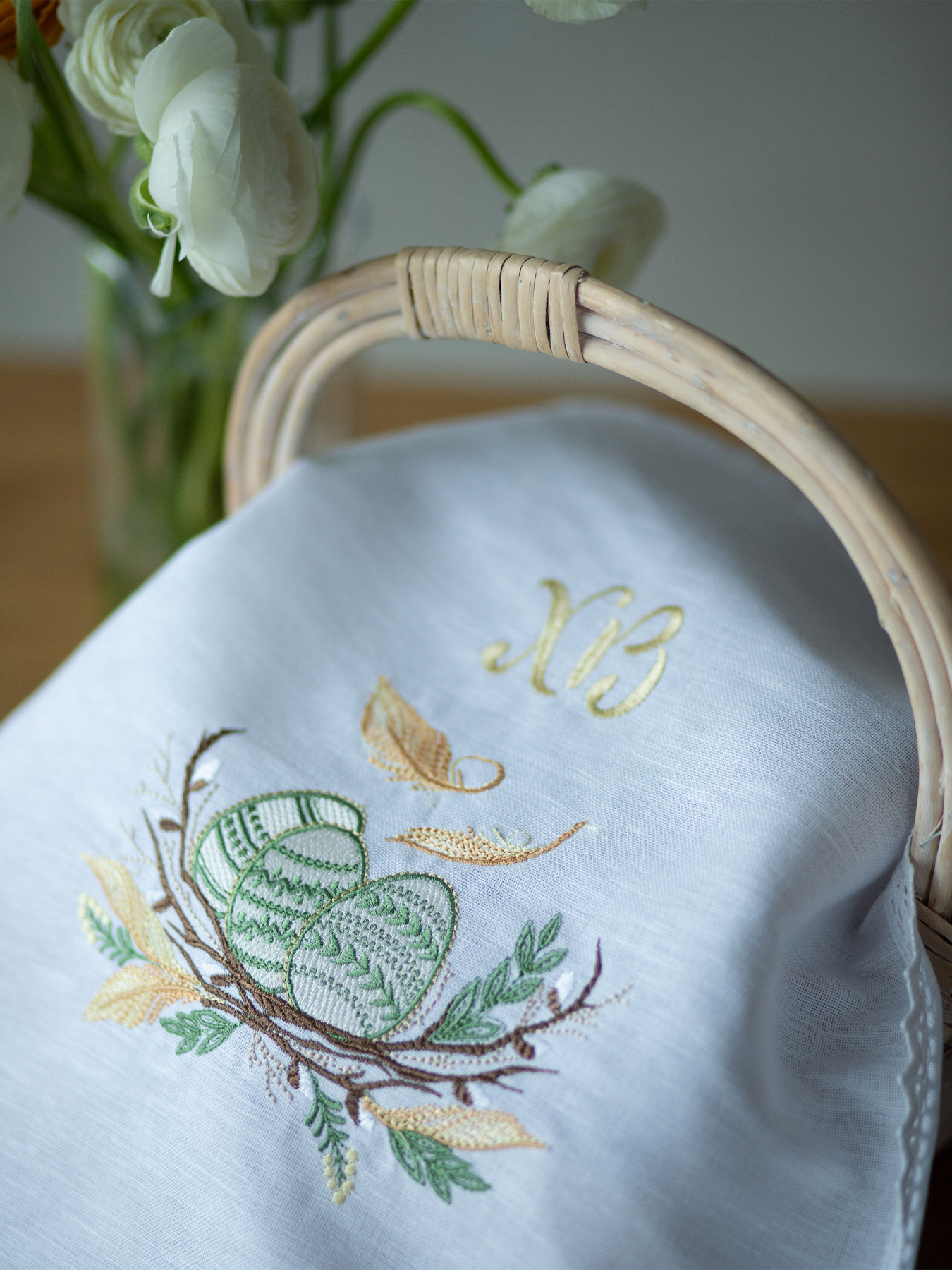 Серветка великодня біла Едельвіка модель 311-24-09 Фото