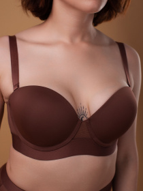 Бюстгальтер Brabrabra модель SLZ22101021_Brown Фото