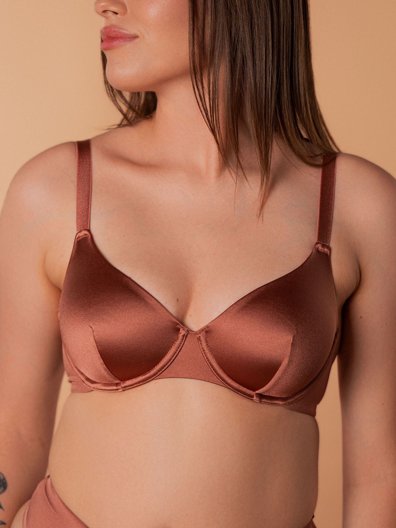 Бюстгальтер Brabrabra модель SLZ24201522_Terracotta Фото