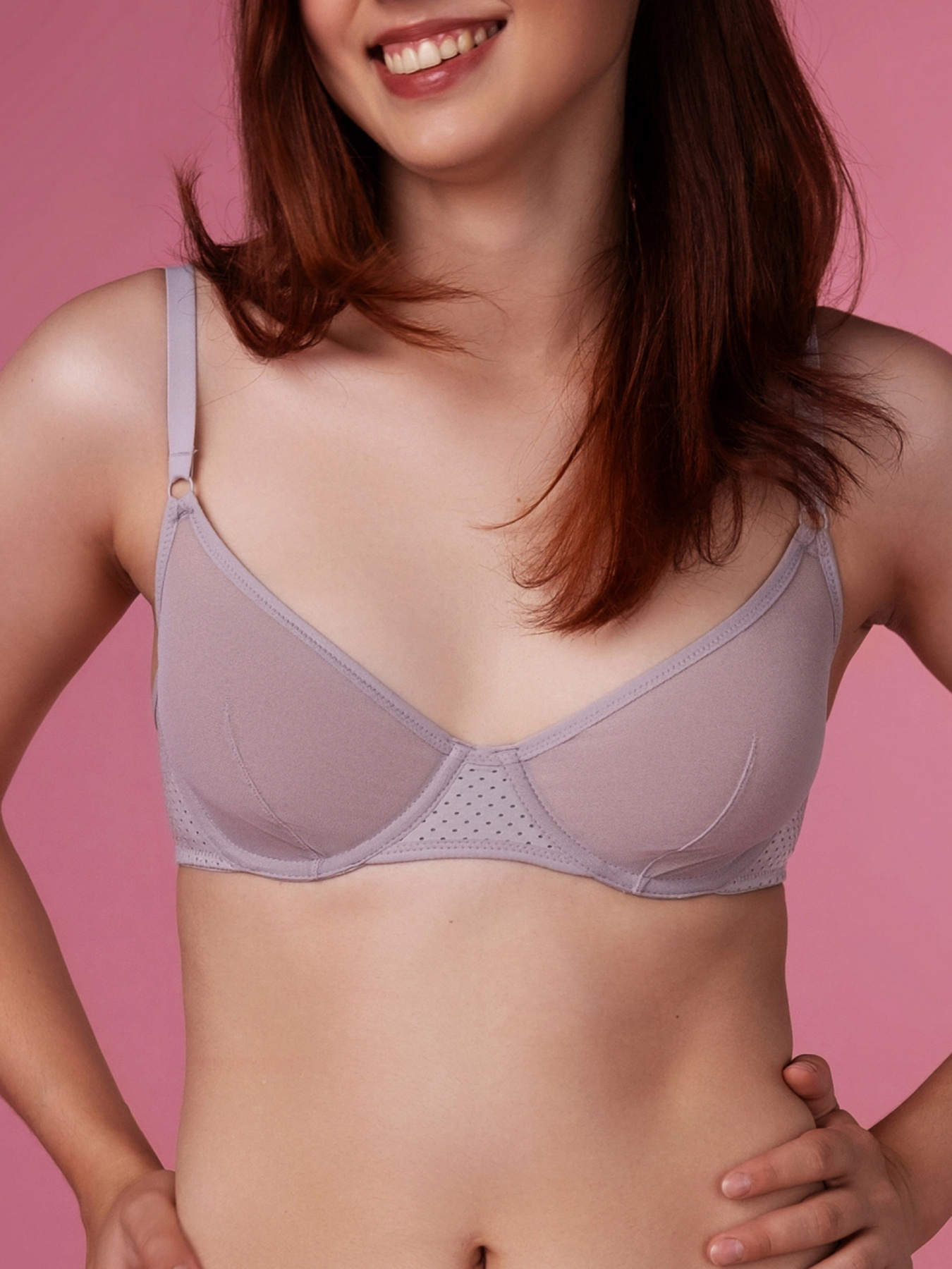 Бюстгальтер Brabrabra модель SLZ24701074_Gray-Lilac Фото