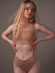 Бюстгальтер Brabrabra модель SLZ24901007_Biscuit Фото