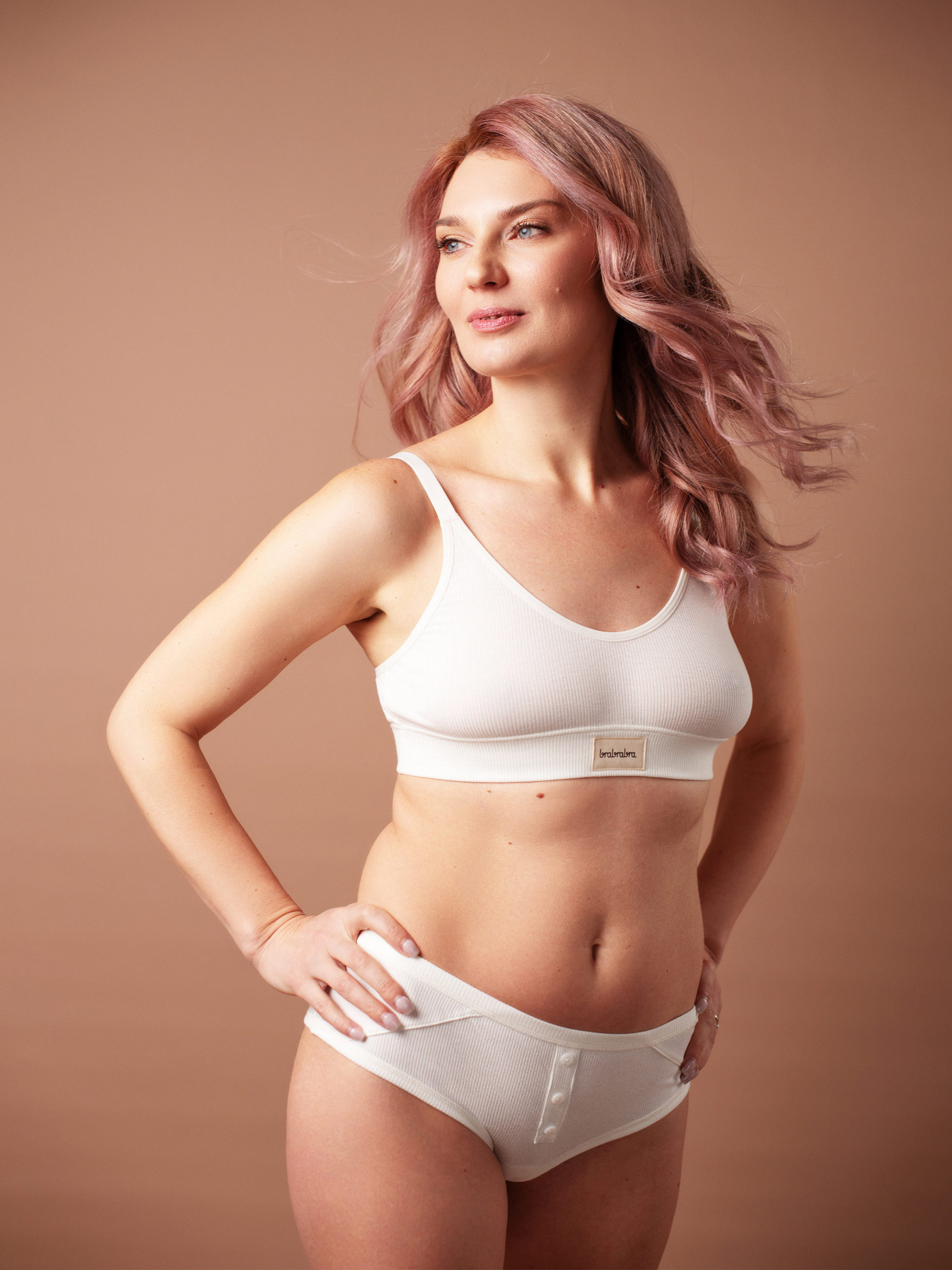 Бюстгальтер Brabrabra модель SLZ25301006_Ivory Фото