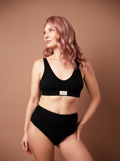 Бюстгальтер Brabrabra модель SLZ25301008_Black Фото