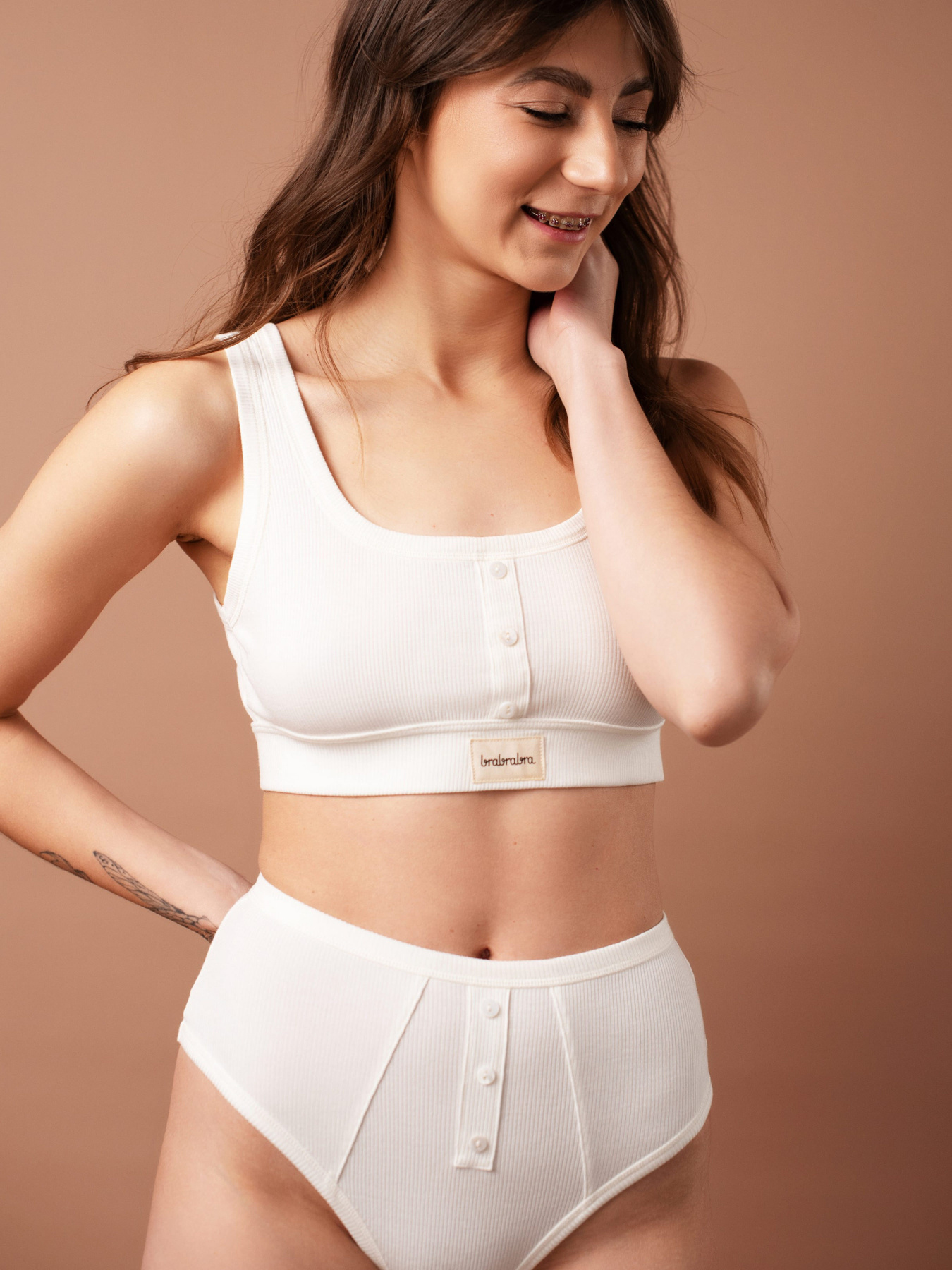 Бюстгальтер Brabrabra модель SLZ25301009_Ivory Фото