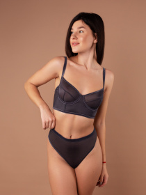 Бюстгальтер Brabrabra модель SLZ25501090_Dark-Gray Фото