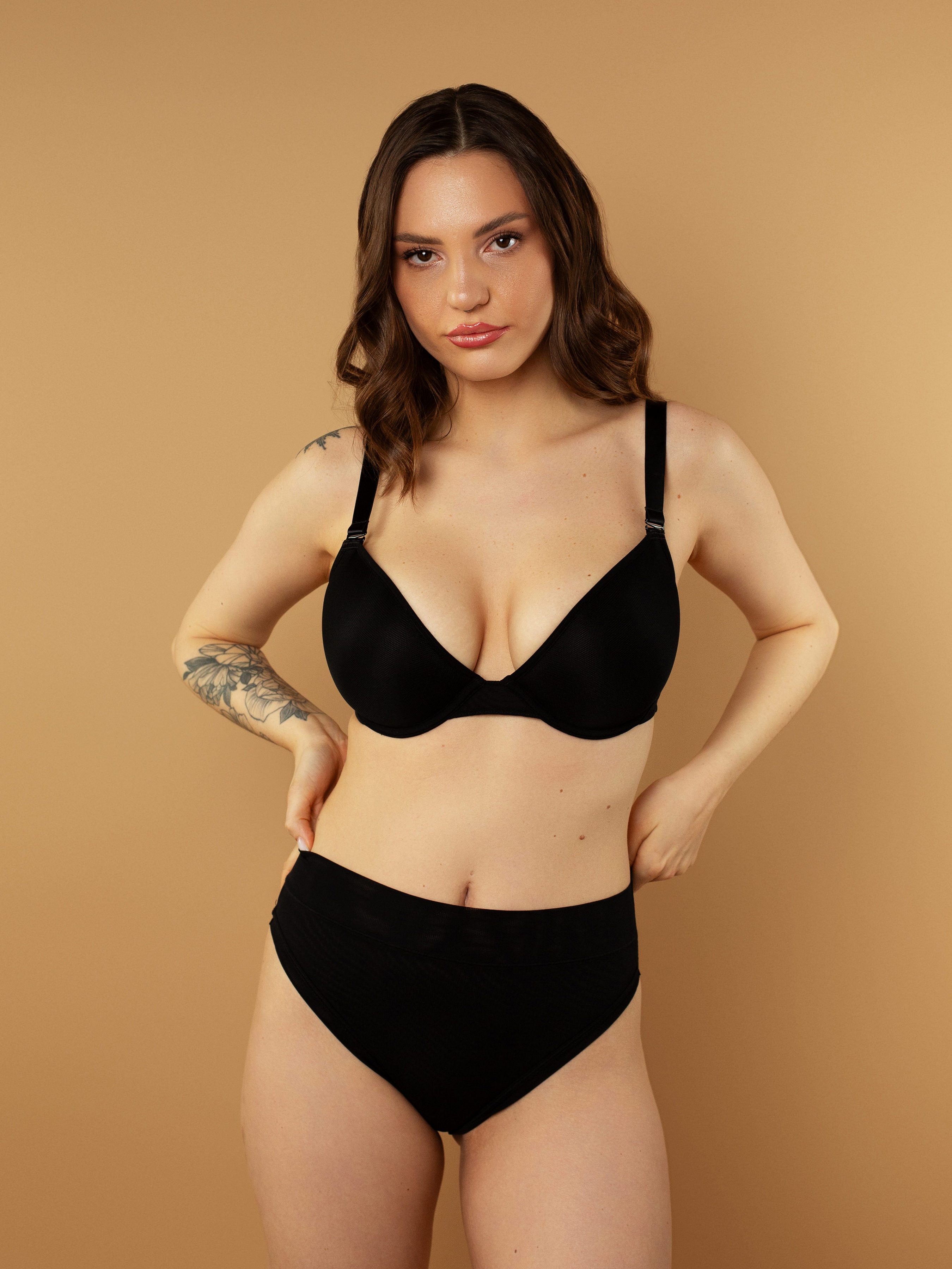 Жіночий Бюстгальтер brabrabra  (SLZ26201002_Black) колір чорний, матеріал поліамід/еластан