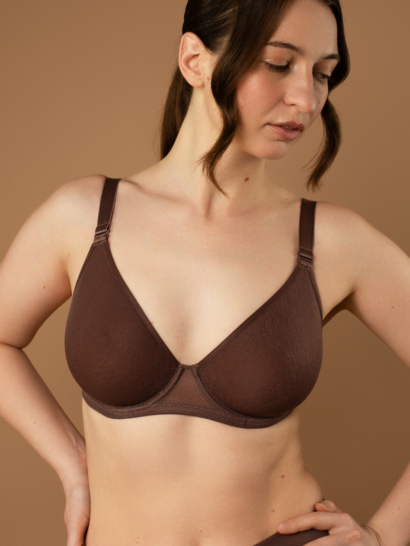 Бюстгальтер Brabrabra модель SLZ26201308_Mocha Бюстгальтер Brabrabra модель SLZ26201308_Mocha Фото