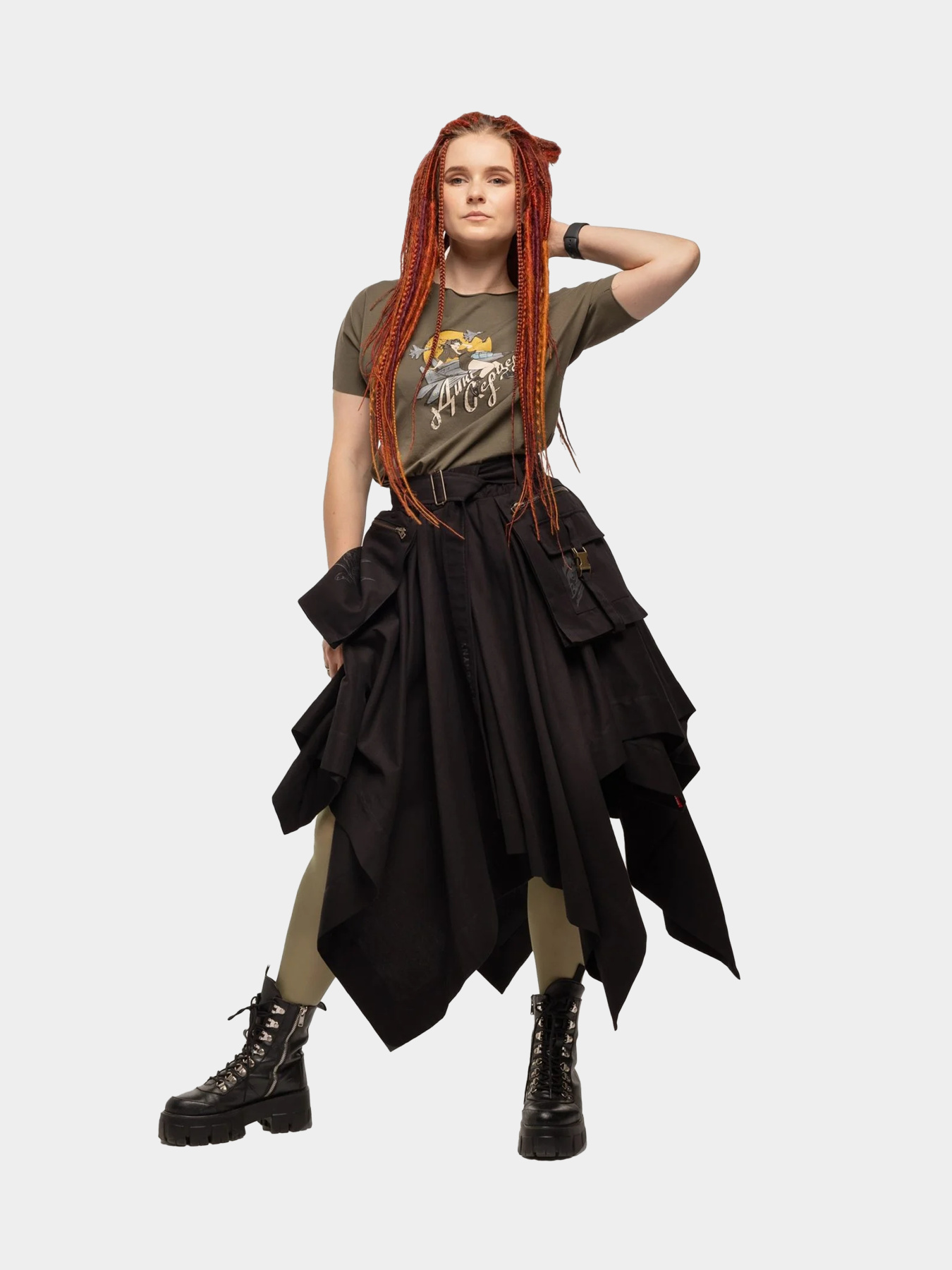 Юбка миди Авіація Галичини модель 00-003405-1 Фото