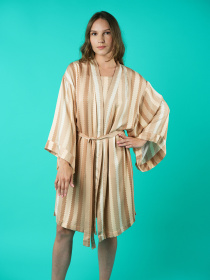 Халат Brabrabra модель HOM2212000_Striped-Print Фото