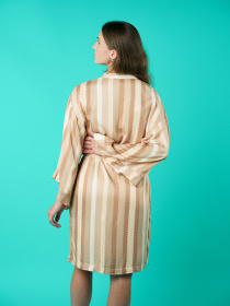 Халат Brabrabra модель HOM2212000_Striped-Print Фото