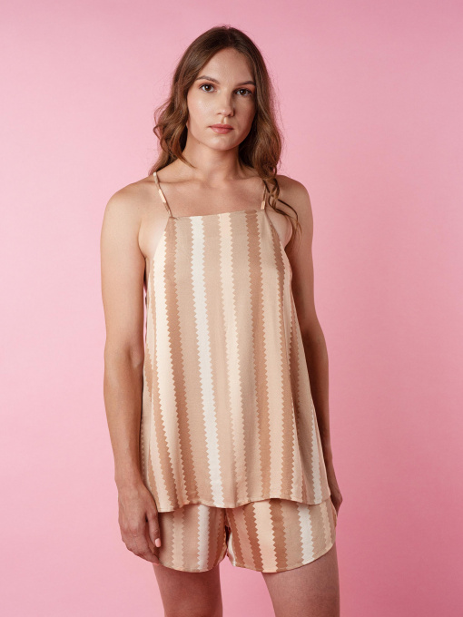 Майка для дома Brabrabra модель HOM2212006_Striped-Print Фото