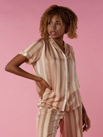 Одежда для дома и сна Brabrabra модель HOM2212104_Striped-Print Фото