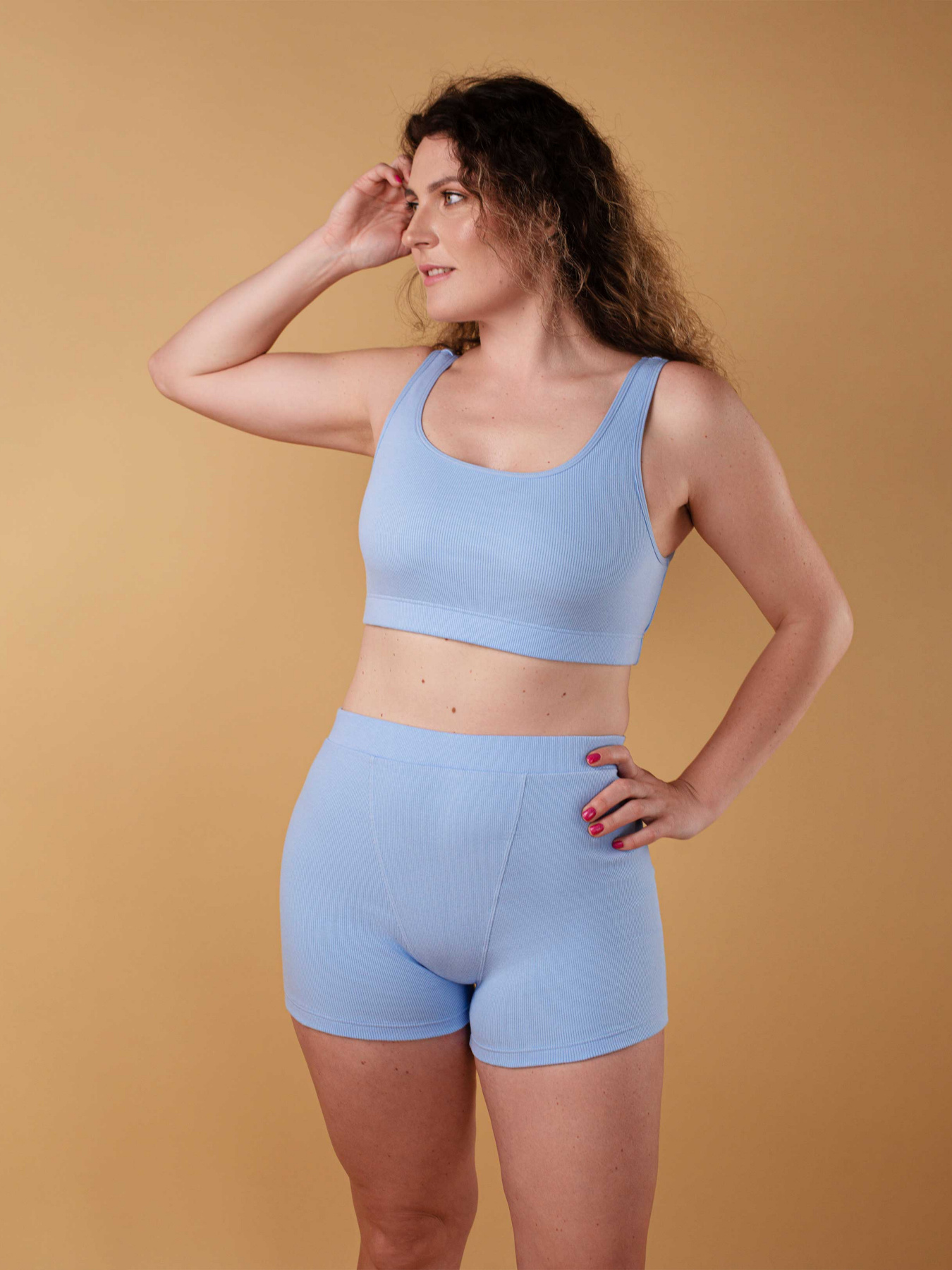 Низ піжами Brabrabra модель HOM2214067_Cornflower-Blue Фото