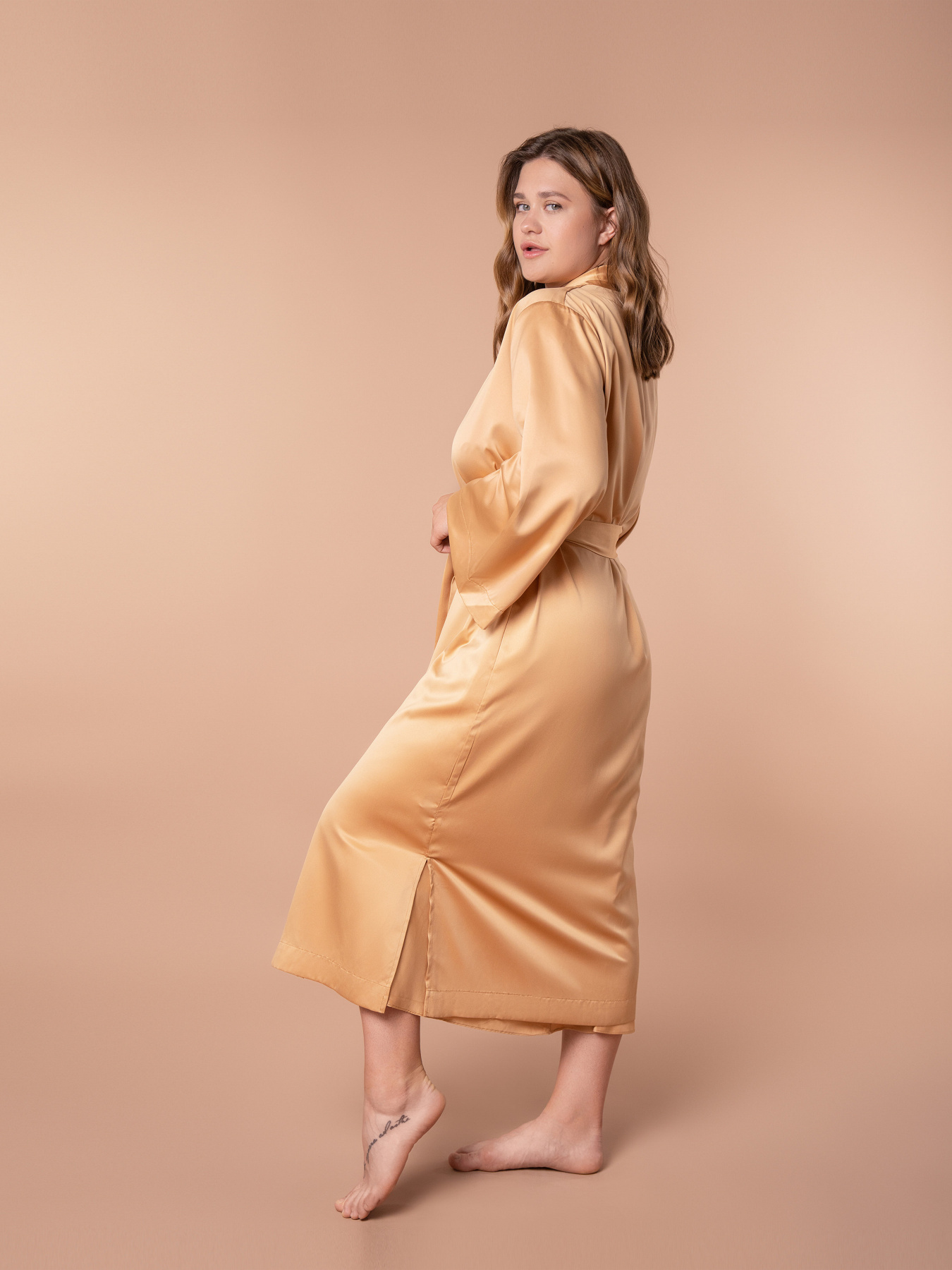 Пеньюар Brabrabra модель HOM2419000_Saffron Фото