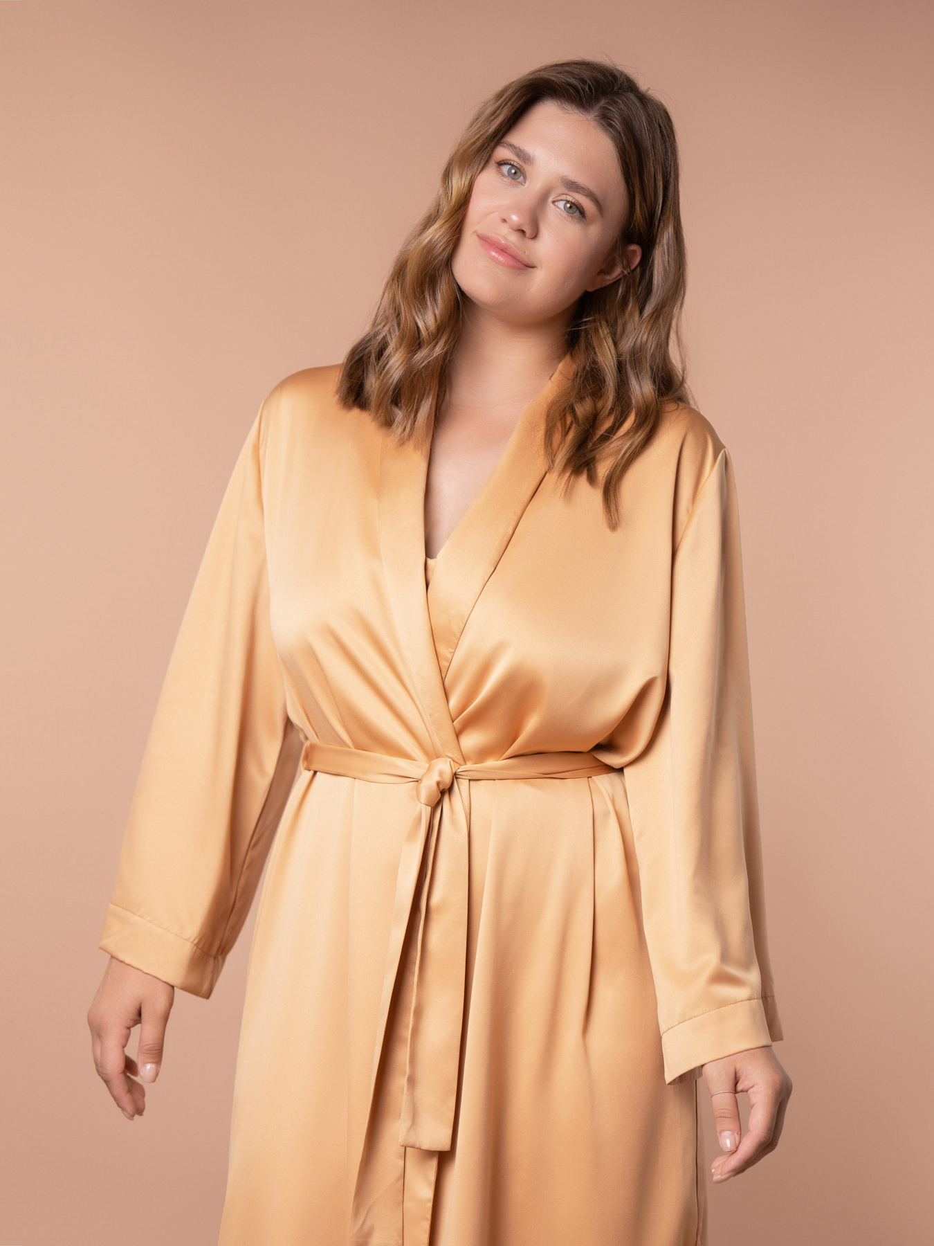 Пеньюар Brabrabra модель HOM2419000_Saffron Фото