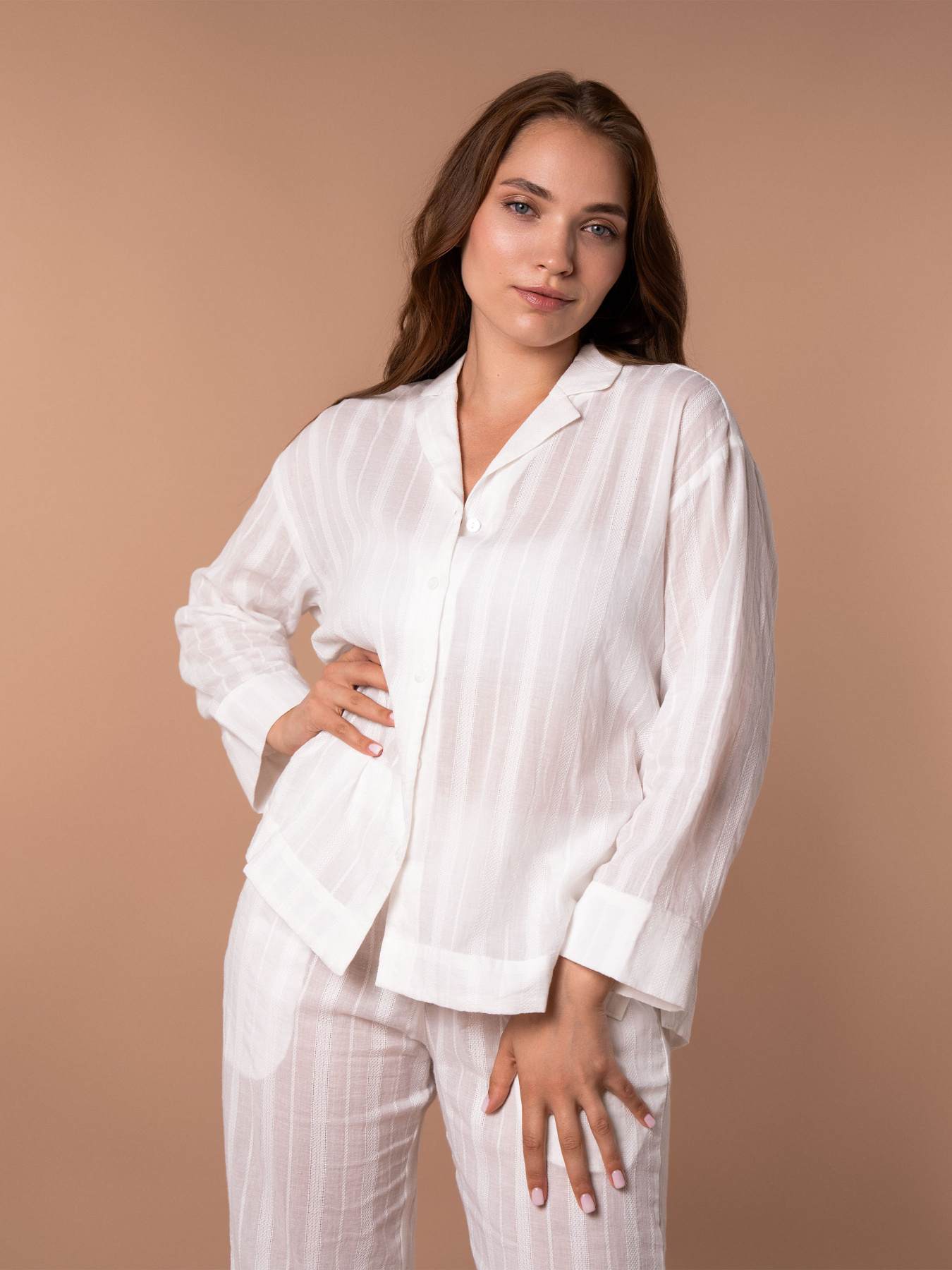 Верх пижамы Brabrabra модель HOM2420004_White Фото