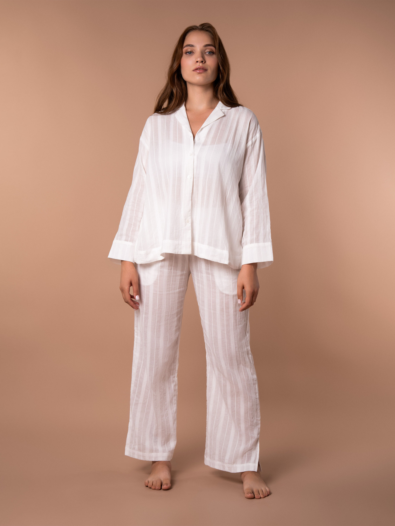 Одежда для дома и сна Brabrabra модель HOM2420004_White Фото