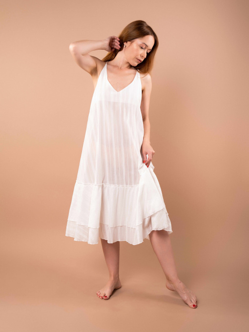 Ночная рубашка Brabrabra модель HOM2420110_White Фото