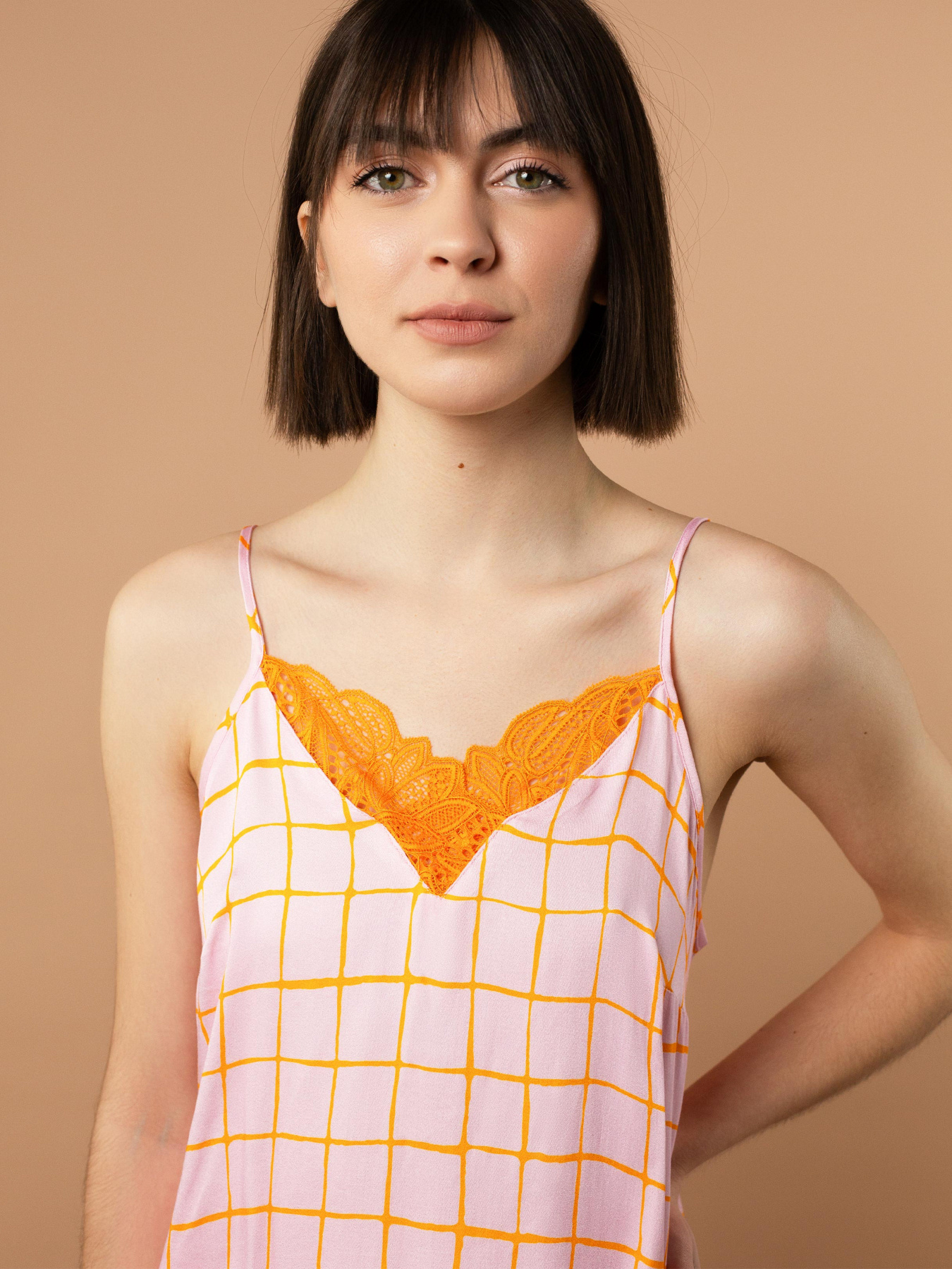 Майка для дома Brabrabra модель HOM2423005_Check-Print Фото