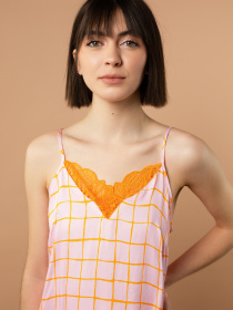 Майка для дома Brabrabra модель HOM2423005_Check-Print Фото