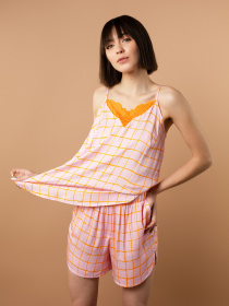 Майка для дома Brabrabra модель HOM2423005_Check-Print Фото