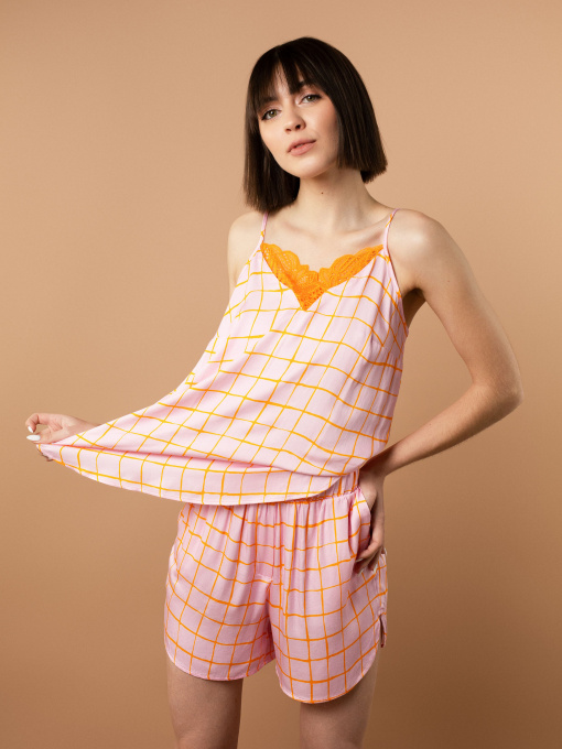 Майка для дома Brabrabra модель HOM2423005_Check-Print Фото