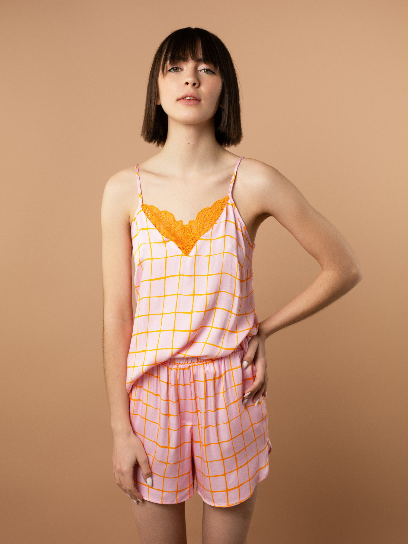 Низ піжами Brabrabra модель HOM2423013_Check-Print Фото