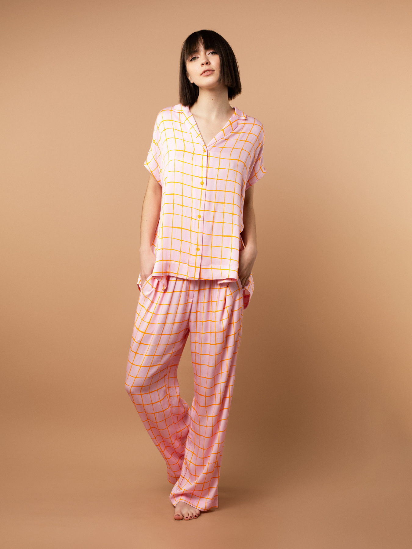 Верх пижамы Brabrabra модель HOM2423104_Check-Print Фото