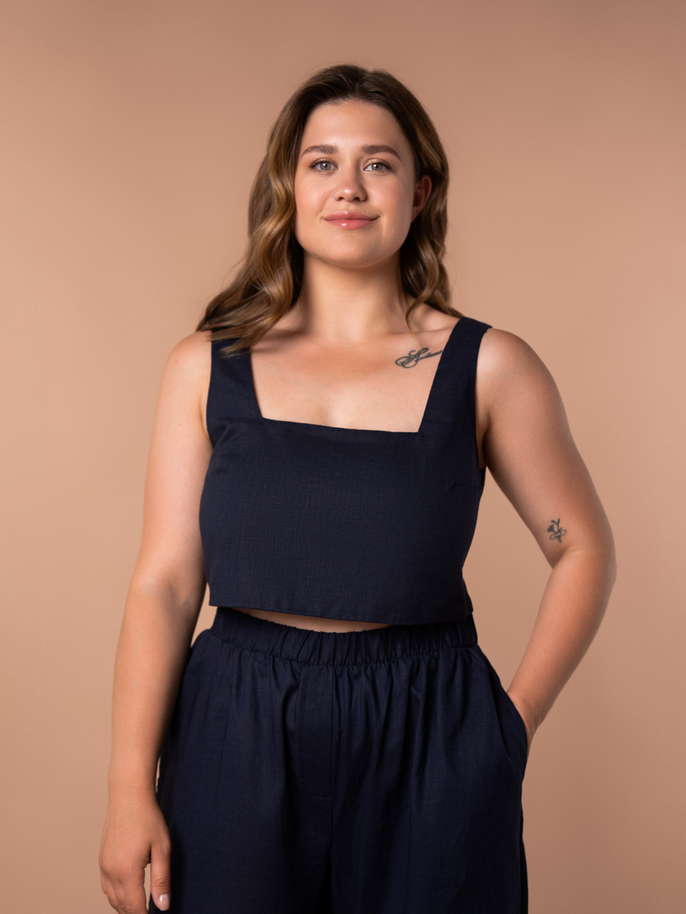 Майка для дома Brabrabra модель HOM2424003_Dark-Blue Майка для дома Brabrabra модель HOM2424003_Dark-Blue Фото