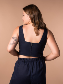 Майка для дома Brabrabra модель HOM2424003_Dark-Blue Майка для дома Brabrabra модель HOM2424003_Dark-Blue Фото