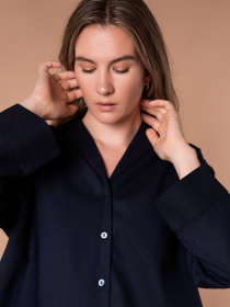 Верх пижамы Brabrabra модель HOM2424004_Dark-Blue Фото