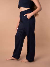 Штани для дому Brabrabra модель HOM2424010_Dark-Blue Штани для дому Brabrabra модель HOM2424010_Dark-Blue Фото