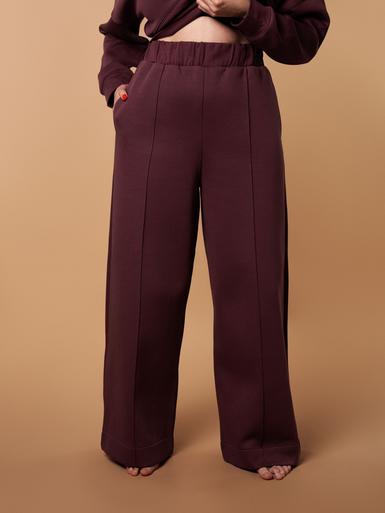 Штани для дому Brabrabra модель HOM2425010_Mahogany Фото