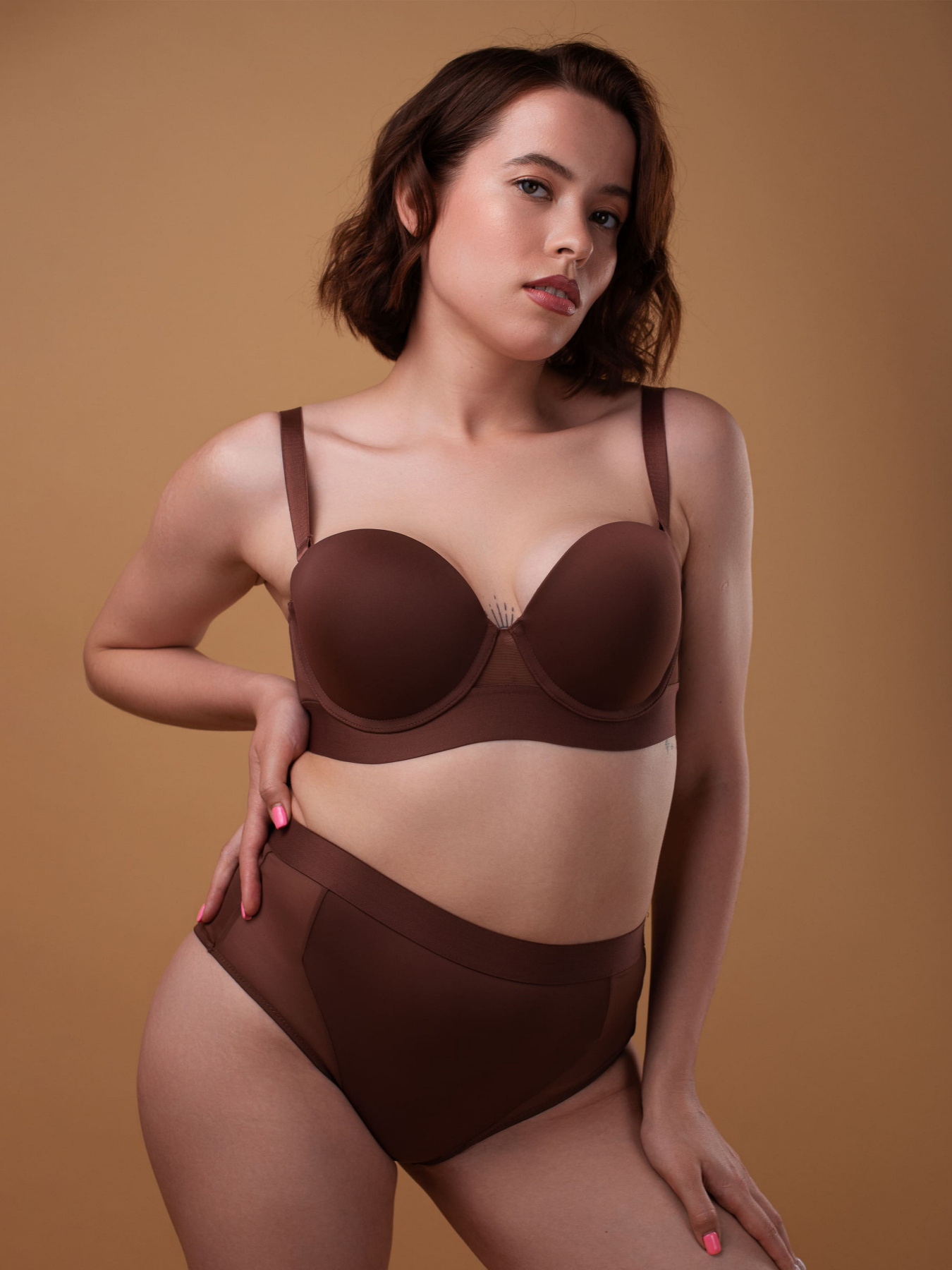 Трусы Brabrabra модель SLZ22102101_Brown Трусы Brabrabra модель SLZ22102101_Brown Фото