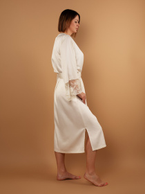 Пеньюар Brabrabra модель SLZ25805001_Vanilla Фото