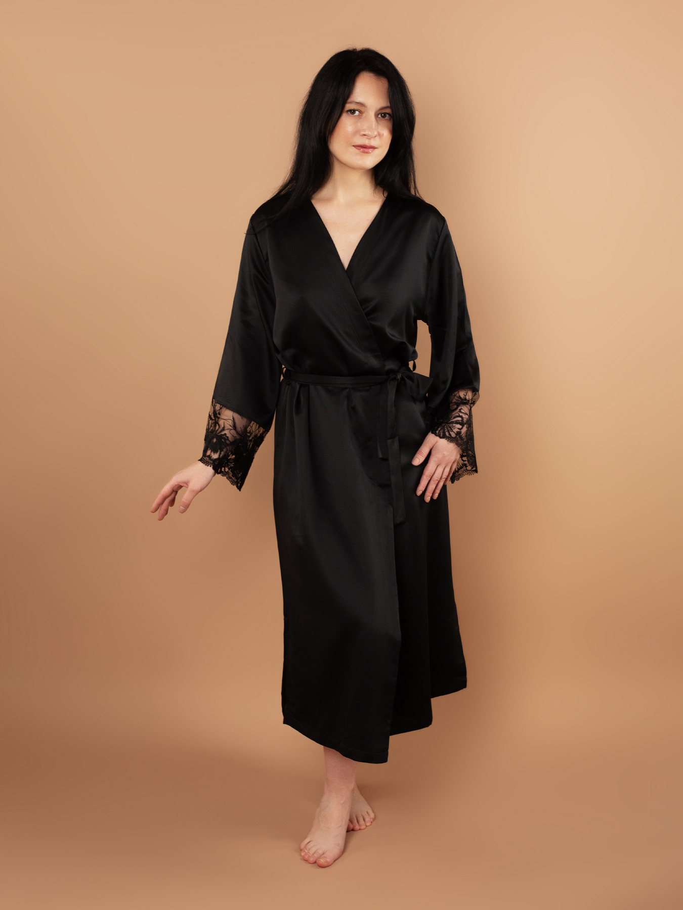 Пеньюар Brabrabra модель SLZ25805001_Black Фото