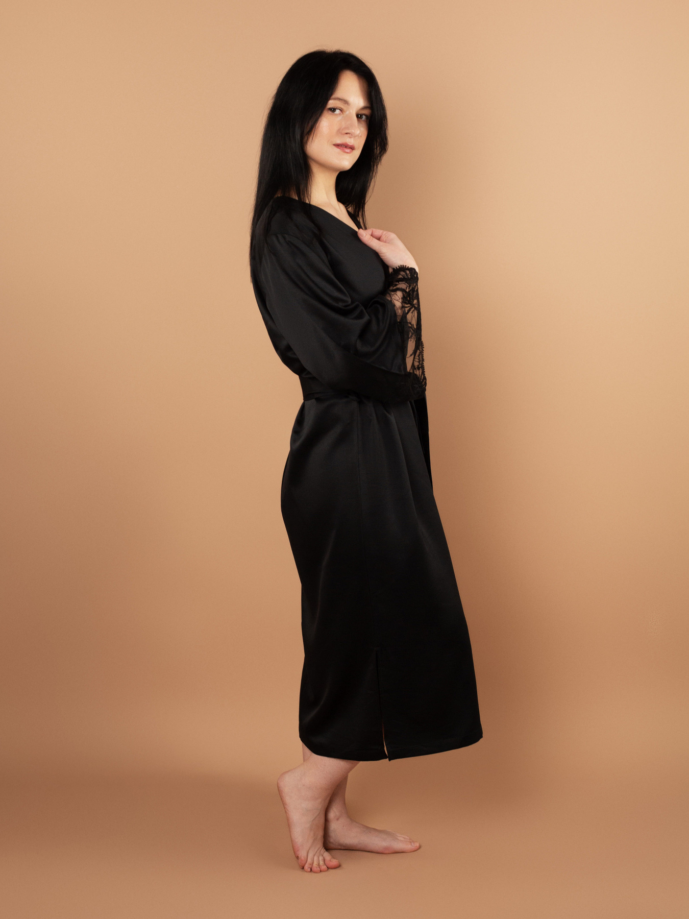 Пеньюар Brabrabra модель SLZ25805001_Black Фото