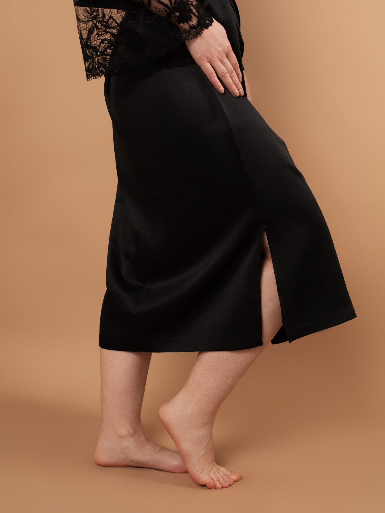 Пеньюар Brabrabra модель SLZ25805001_Black Фото