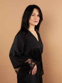 Пеньюар Brabrabra модель SLZ25805001_Black Фото