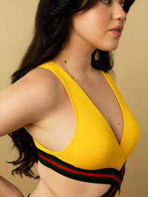 Купальник Brabrabra модель SO246809_yellow Фото